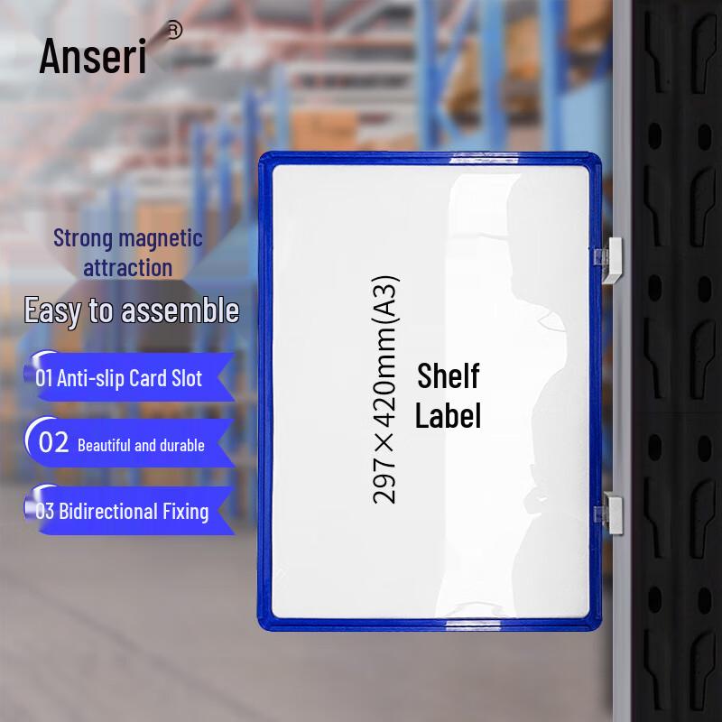 Magnetic Warehouse Shelf Identifier Labels