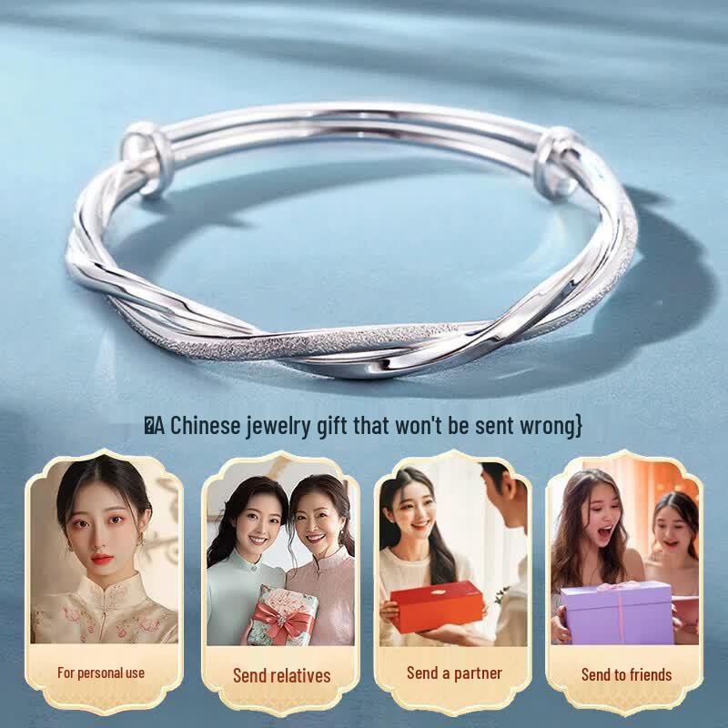 Zhou Baifu Mobius Silver-Plated Bracelet for Women