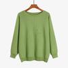 Hot 2022 Women's New Sweater Knitwear, Off-Neck Bat-Sleeve Sweater, Loose Korean Style Plus Size