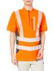 Husqvarna Zenoah Technical Hi-Vis Short Sleeve T-Shirt, Size M, Size 50, Workwear, 596303950, Orange/Gray