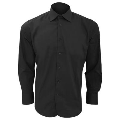 Camisa de trabalho justa masculina Brighton de manga comprida