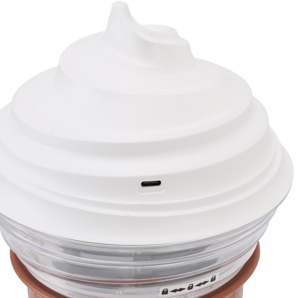 DIY Ice Cream Maker Machine for Homemade Ice Cream Sorbet Frozen Yogurt Beginner Friendly Safe ABS PP Material USB Plug In 5V