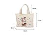 Cute Cat Embroidered Ladies Bento Handbags Carto Quilted Women's Shopping Mommy Bag Simple Female Book Tote Shoulder Bag