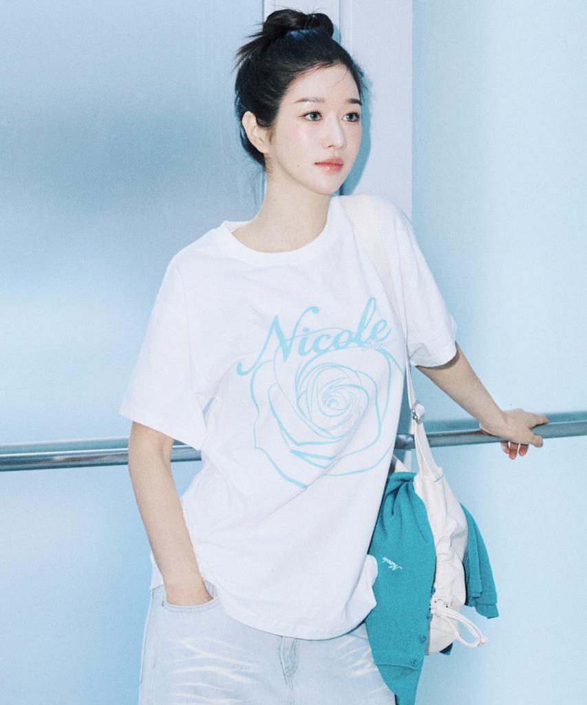 Nick&Nicole Crystal Shirring Square Shoulder Bag_Ivory