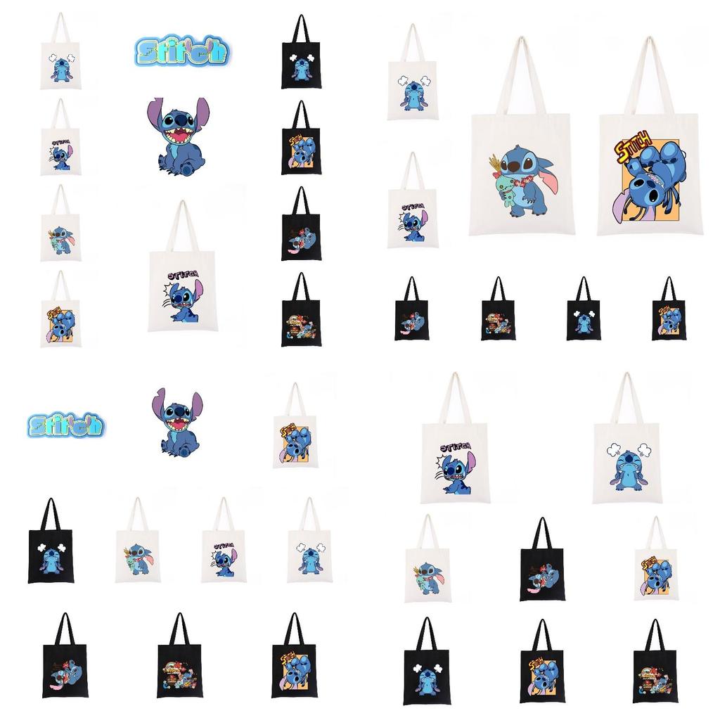 Cute And Spacious Cartoon Canvas Shoulder Bag For Daily Shopping