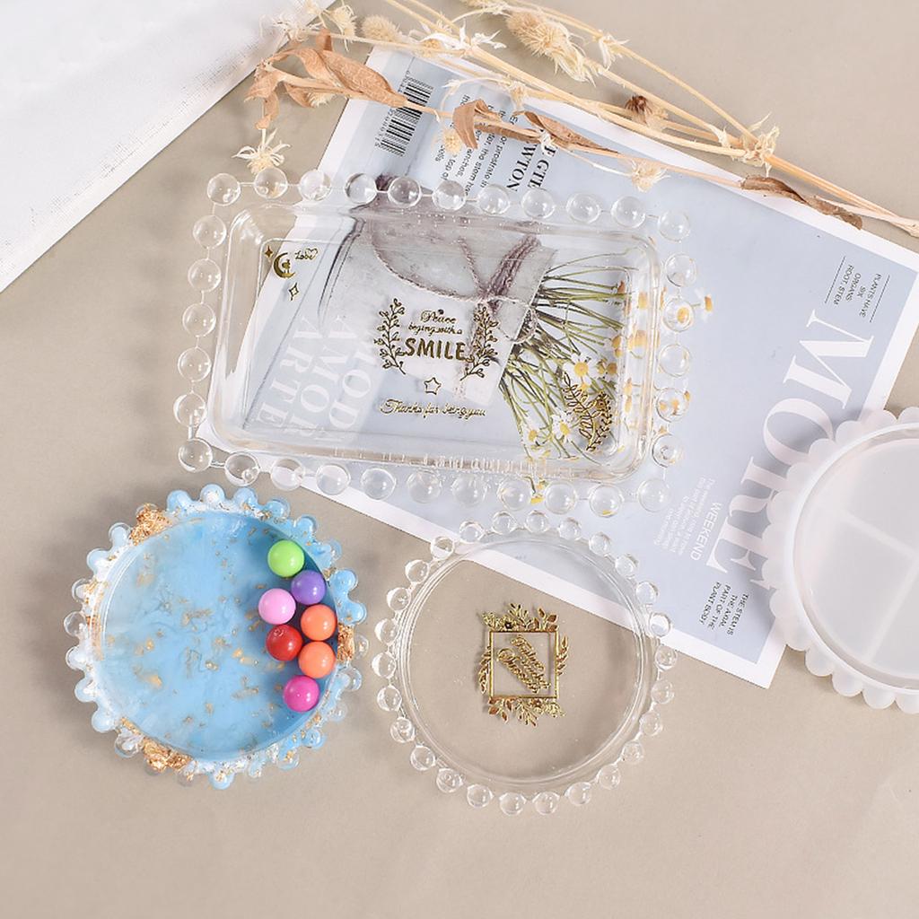 Silicone Tea Table Coaster Mold Epoxy Resin Casting Molds for Home Decorations