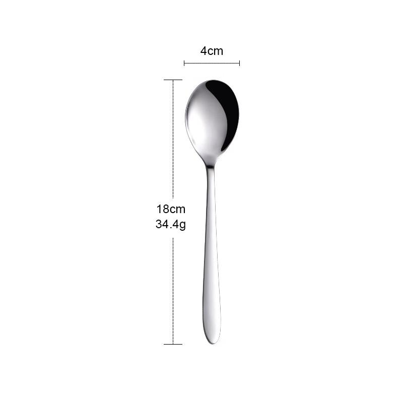 Qianxing Stainless Steel Dinner Spoon with Pointed Handle