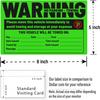 easykart labels 50 Parking Violation Sticker - Vehicle Illegally Parked Tow Notice - No Parking Warning Stickers - Scrap to Remove Neon Green 5 x 8