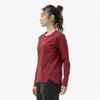 Training Stretch Soft Dry UV XL Wear, T-shirt (long Sleeve), Sweat-wicking, Quick-drying, Protection, 32MAD304, Women's, Rhubarbread,