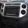 For Volkswagen Vw Tiguan 2009-2015 Matte Car Center Navigation Panel Air Condition Vent Outlet Cover Trim Interior Accessories