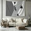 Chicago White Sox Wall Tapestry Aesthetic Wall Hanging Printed Fabric Blanket Decorative Tapestries for Bedroom Living Room Home Decor