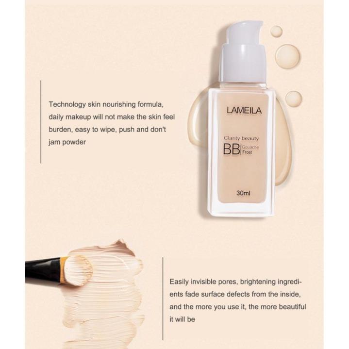 30ml Face BB Cream Liquid Foundation Base Makeup Moisturize Oil Control Waterproof Lasting Concealer