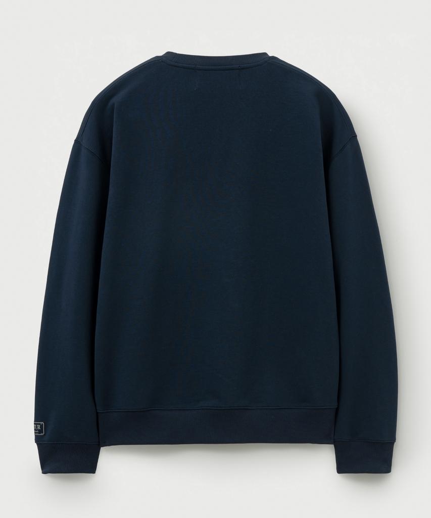 Seteo Classic Logo Sweatshirt Navy Yellow