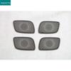 Black Titanium Stainless Steel Speaker Cover for Dongfeng Yipai M8 - Front Panel & Middle Triangle Interior Modification