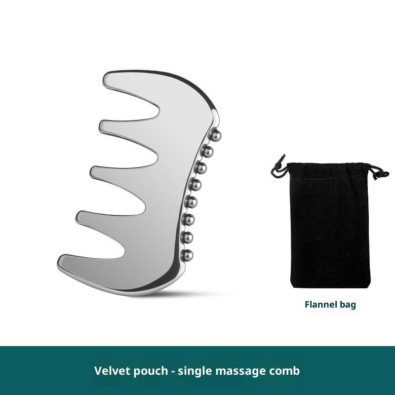 Stainless Steel Gua Sha Massage Tool – Facial and Body Scraping Plate for Neck, Back, and Facial Therapy