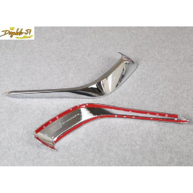 2P Fit For Mazda 3 Axela 2014-2016 Chrome Front Bumper Fog Light Lamp Cover Trim