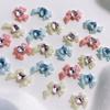 Resin Bow Nail Charm 3D Nail Charms Rhinestone Nail Art Nail Decoration Korean Style Bowknot Design for Women