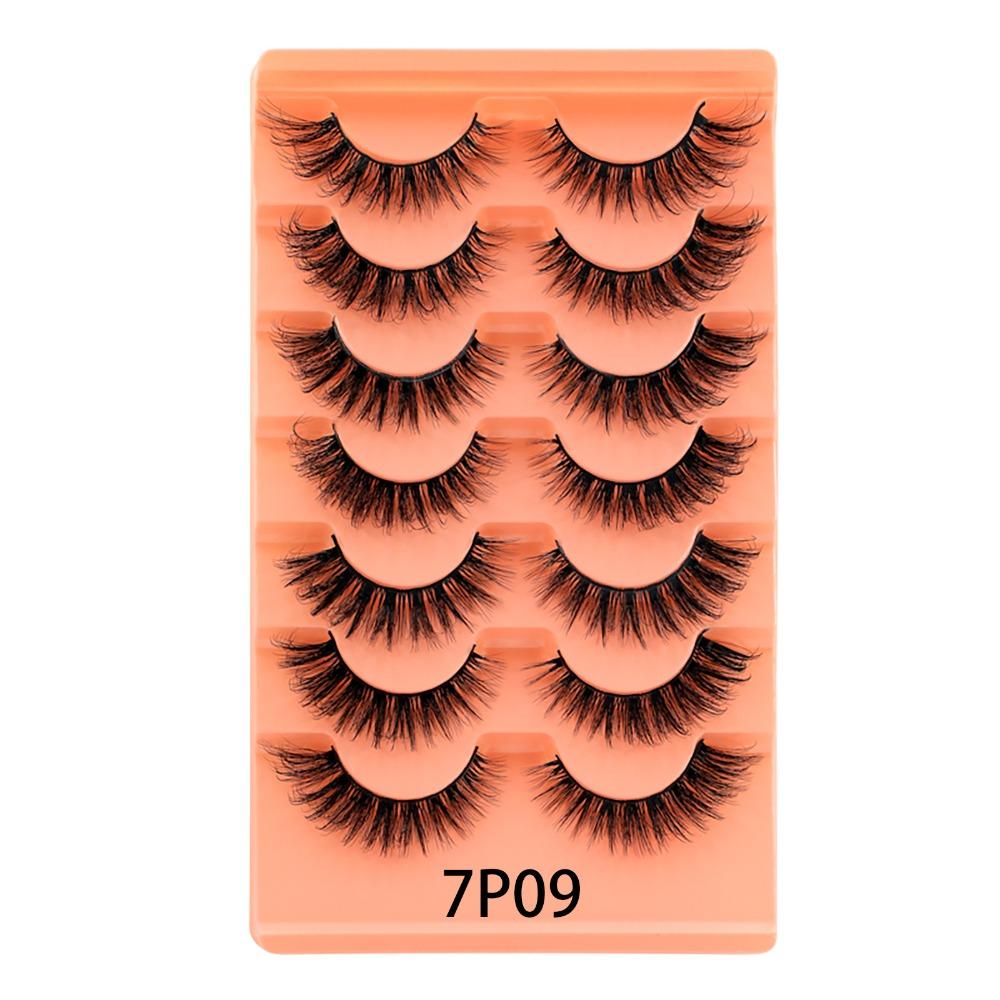 

Soft Wispy Fluffy Fake Lashes Fluffy Thick Full Strip Lashes Eye Makeup Tools D