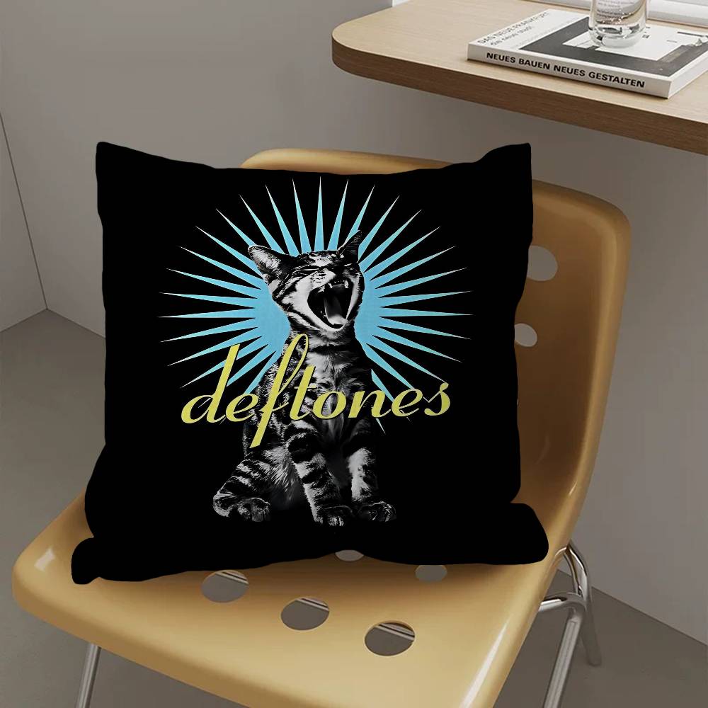 D-Deftones Fashion Cushion Cover Car Throw Pillow Case For Sofa Car Christmas Gift 40X40Cm 45X45Cm
