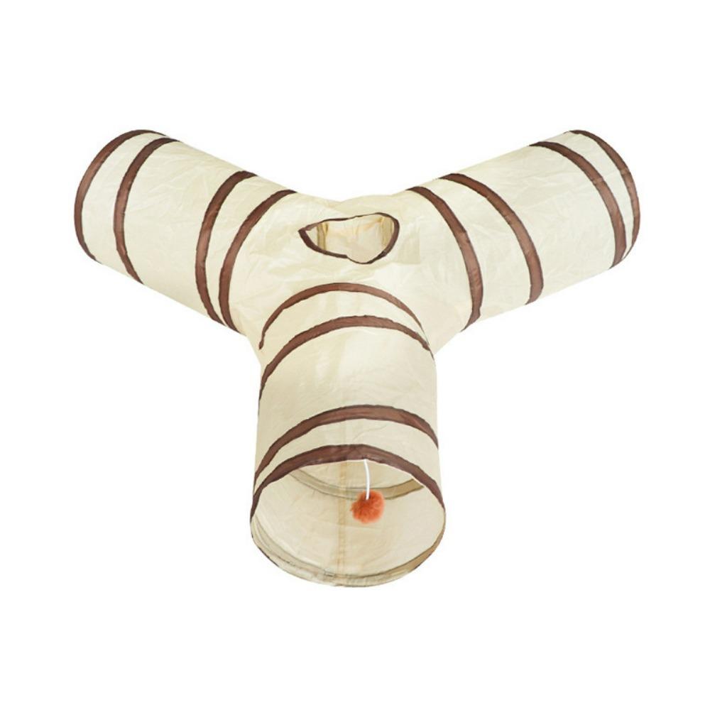 Polyester+Steel Wire Cat Tunnel Tube Foldable Cat Maze Tunnel Portable Pet Fun Play Toy  Rabbit