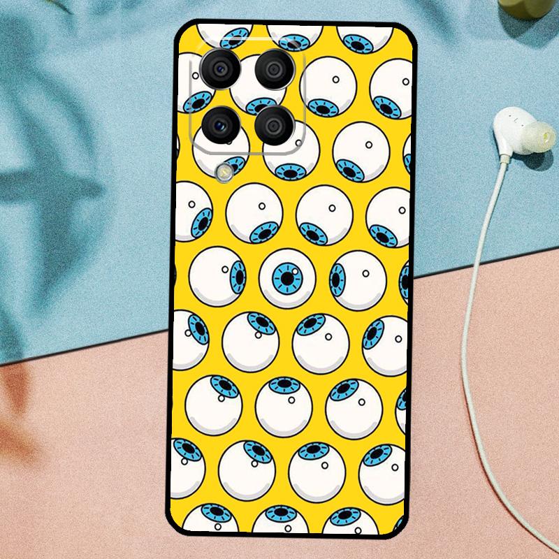 Crazy Eyeball Pattern For Samsung Galaxy M33 M35 M55 M15 M12 M13 M14 M34 M54 M53 M21 M31 M11 M32 M52 M06 M16 Case
