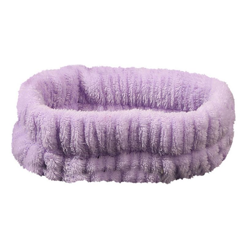 Women Wash Face Make Up Hair Holder Headbands Soft Coral Fleece Hair Hoop Elastic Hair Bands Girls Hair Accessories