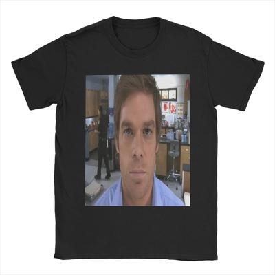 Hallo Dexter Morgan Blick Neuer Eingang T-Shirt Herren Damen 100% Baumwolle T-Shirt Kleidung