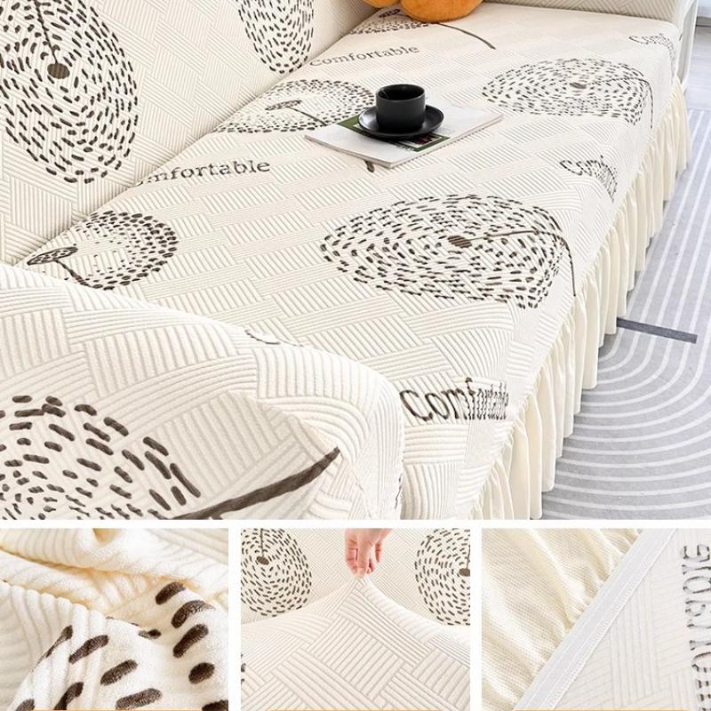 

Чехол для дивана с анималистичным принтом на 1/2/3/4 места, эластичная юбка с оборками по краю, чехлы для диванов, эластичный чехол для дивана, защитная пленка для мебели 1-seater 90-140cm