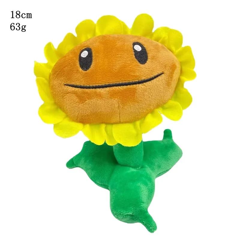 Plants Vs Zombies Stuffed Toys Sunflower Wallnut Cherry Peashooter Potato Mine Chomper Snow Pea Plush Birthday Gift For Kids