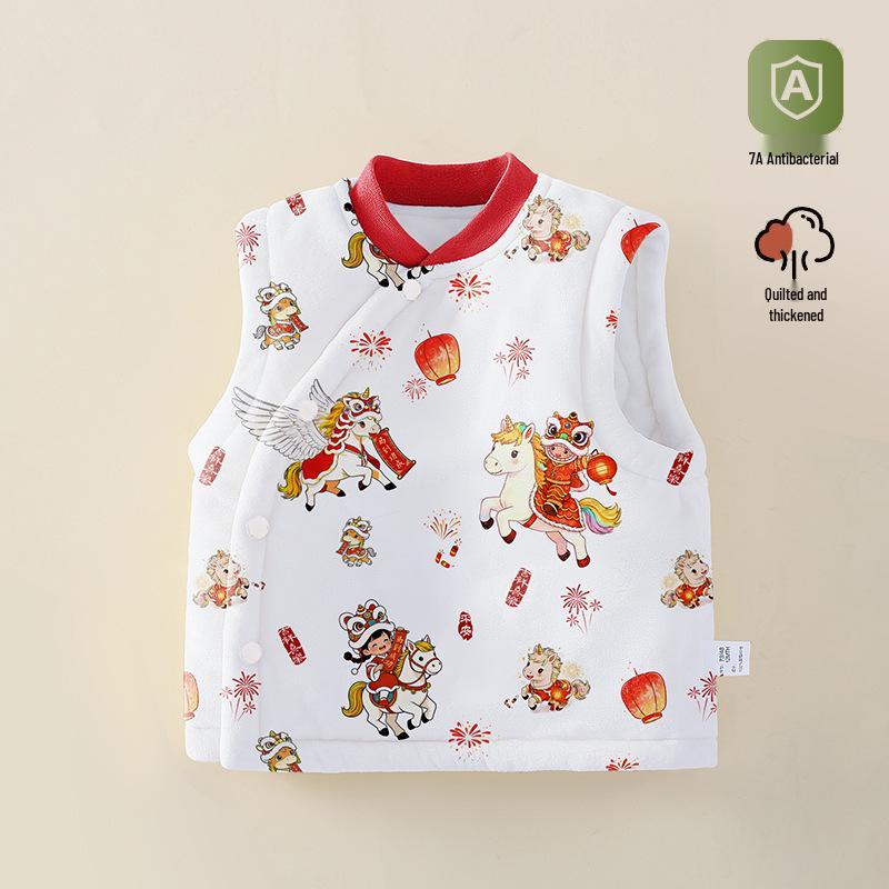 Herbst Winter Warme Baby Baumwollweste - Ärmellose gesteppte Jacke für Neugeborene