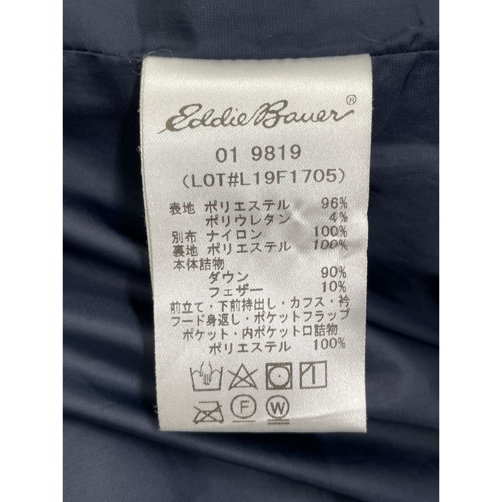 EDDIE BAUER Navy Herringbone Wool Down Jacket Jacket S Navy grayUsed