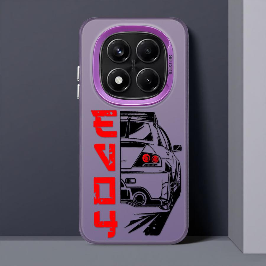 Phone Case for Xiaomi Redmi Note 10s 12 13 14 Pro Plus 11s 10 11 Pro Soft Cover JJapanese JDM Drift Car Red Sun