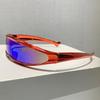 Gafas de Sol de Una Pieza de Marca de Lujo Vintage Y2K para Mujer y Hombre Gafas de Sol Punk Populares Gafas Deportivas para Exteriores Tendencia Gafas de Sol