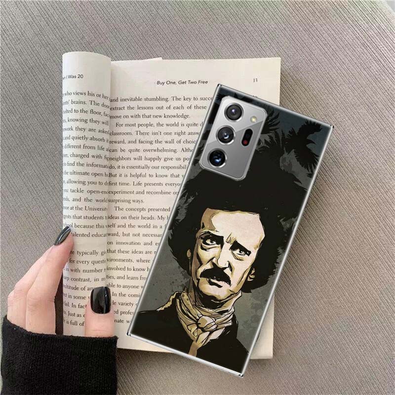 Edgar Allan Poe Phone Case For Samsung Galaxy S25 Edge S24 S23 FE S22 S26 Ultra S21 S20 S10 Plus Capa Soft
