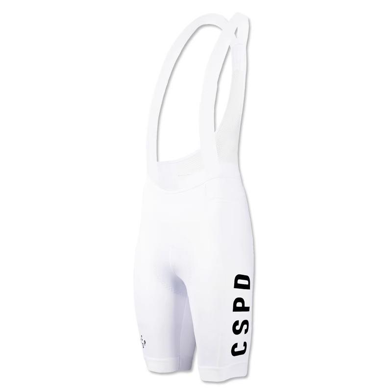 CSPD Summer Black & White Cycling Bib Shorts for Men & Women - Road Bike Sportswear, Hot Style 5-Point Design.