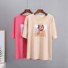 Hirsionsan Kawaii Graphic Printed T Shirts Women Summer Plus Size Harajuku Cotton Tees Oversized Casual Short Sleeves Female Top