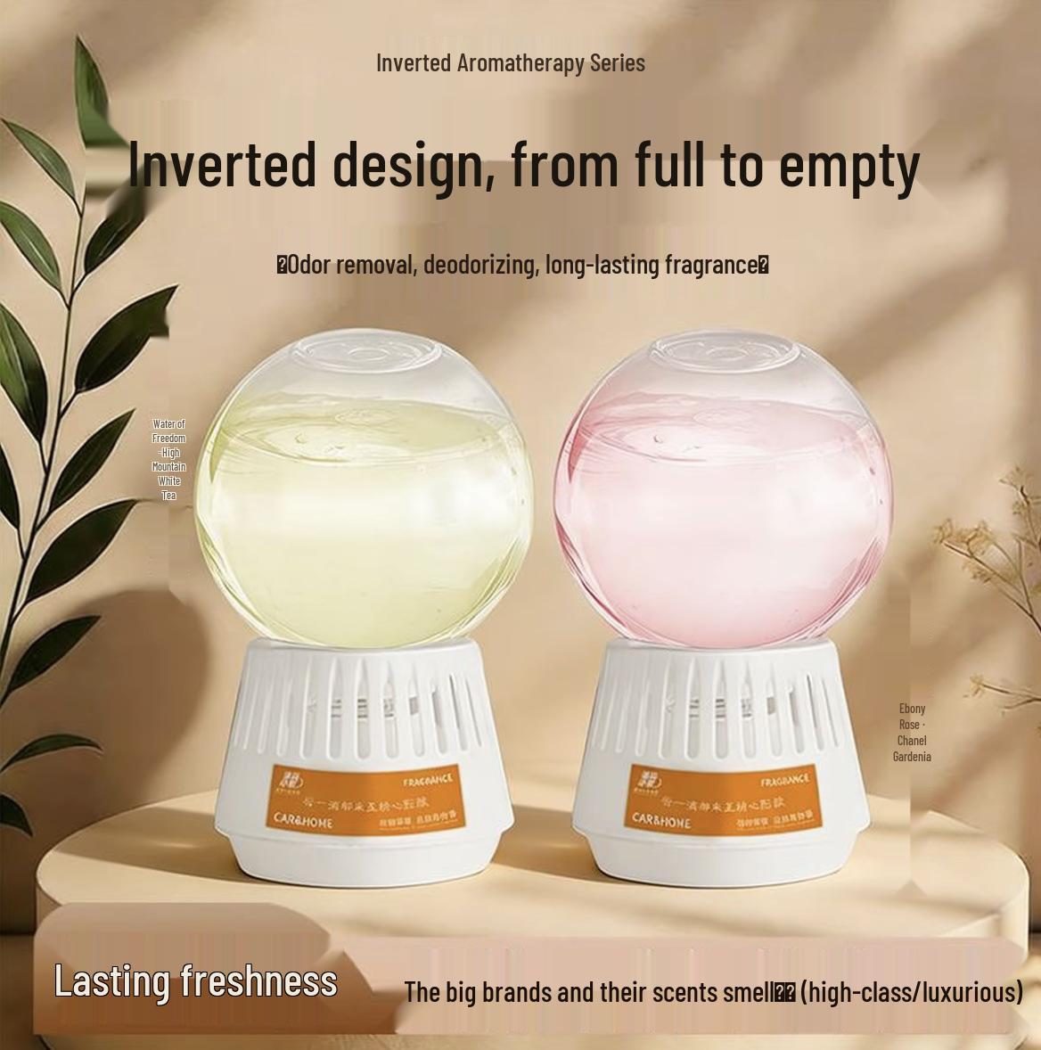 Inverted Aroma Diffuser: Long-Lasting Fragrance for Bedroom, Bathroom, and Indoor Spaces Chanel Gardenia - 1 Bottle