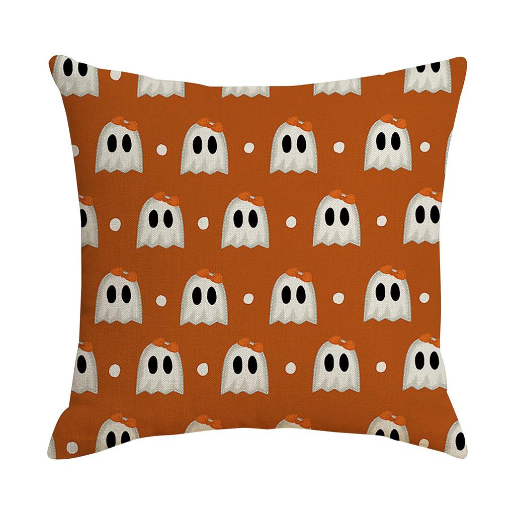 Halloween Pillow Cover Living Room Sofa Bedroom Pillow Single Sided Linen Pillow