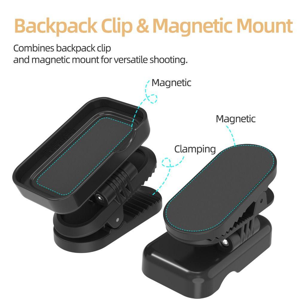 360 Rotatable Clip Mount Anti-shake Magnetic Mount Holder for DJI Osmo Nano Camera Accessories