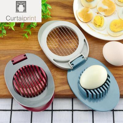 Affettauova multifunzione Sezione taglierina Divisore di uova in plastica Dispositivo di taglio delle uova Tagliauova creativo Strumenti per tagliare le uova Gadget da cucina