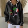 Women's Fashion Casual Christmas Angel Print Pullover Long-Sleeve Sweatshirt