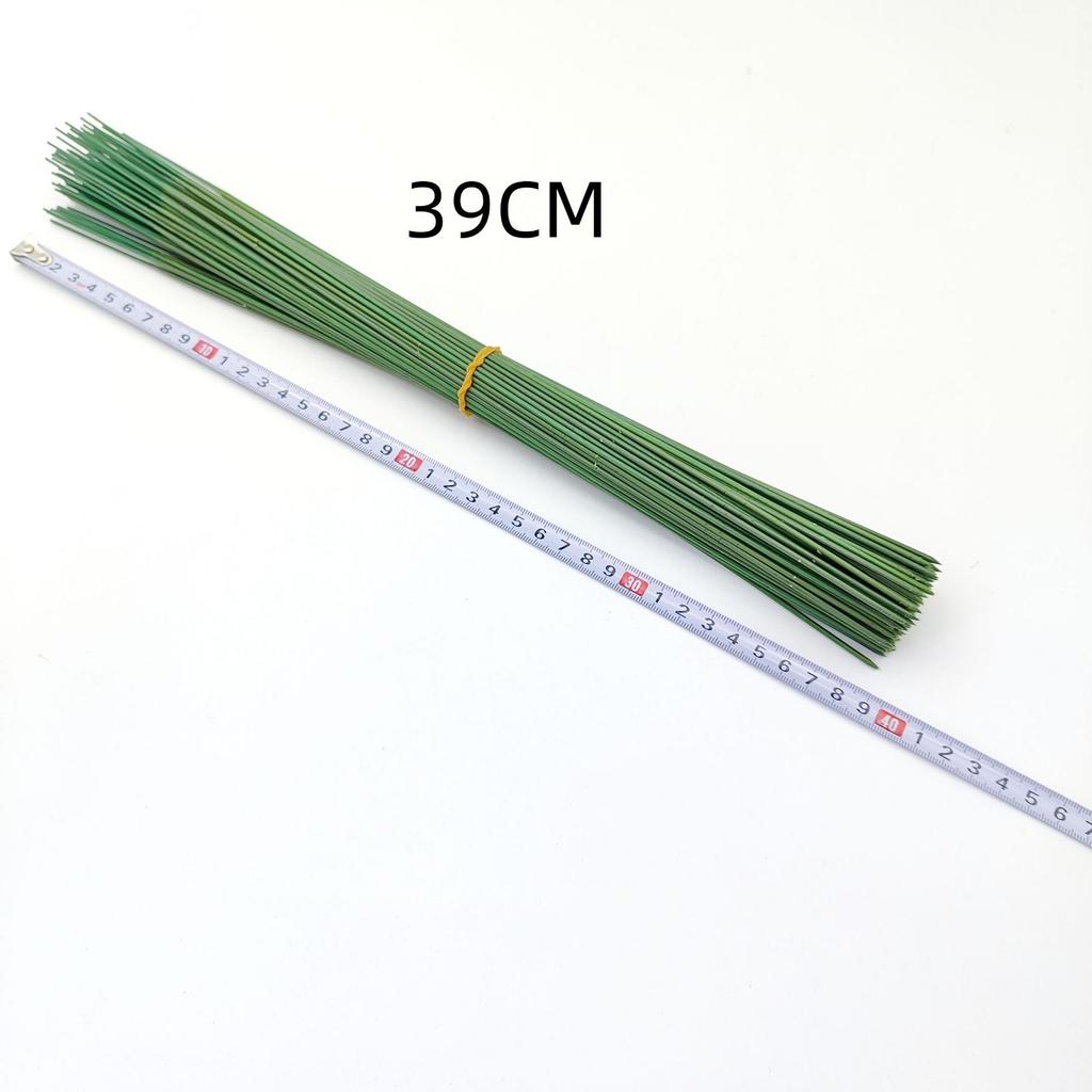 100 Pcs Artificial Flower Stem Plastic Flower Stem Hydrangea Rose Flower Head Stick Rod For Diy Wedding Decor Craft Accessory