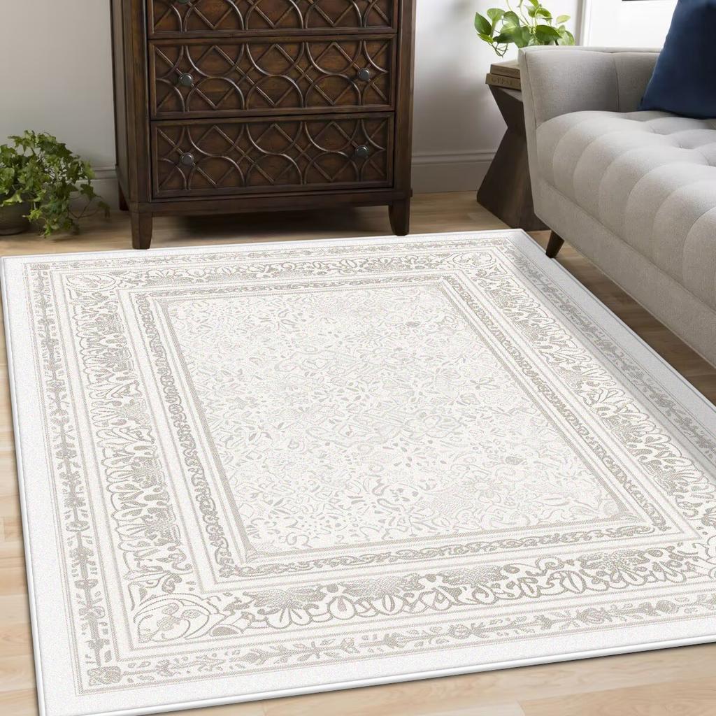 Retro American Carpets for Living Room Soft Fluffy Bedroom Decor Bedside Carpet Home Washable Rug Thicken Plush Lounge Floor Mat