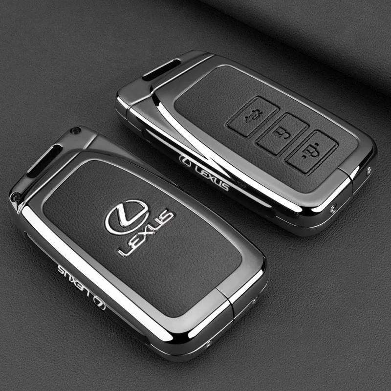 

Zinc Alloy Leather Key Case Shell Buckle Special Car Key Cover for Lexus NX 200 NX300H RX 350 450H ES 350 ES 300h Accessories