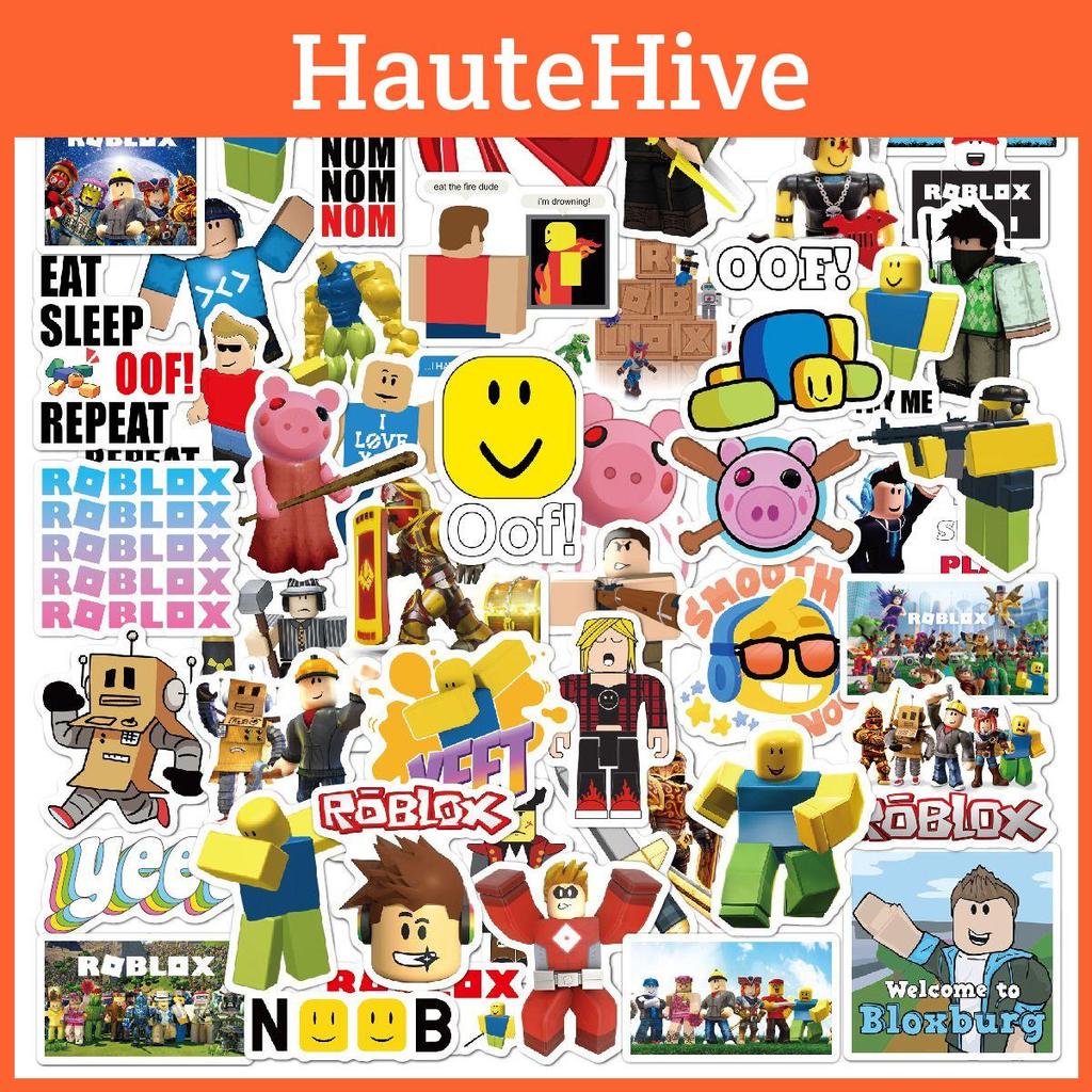 Roblox Game 50pcs Stickers Waterproof Diy Laptop Skateboard Bike Luggage Decals