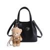 Pu Bucket Bag For Women With Zipper Closure And Inner Pockets For Daily Use