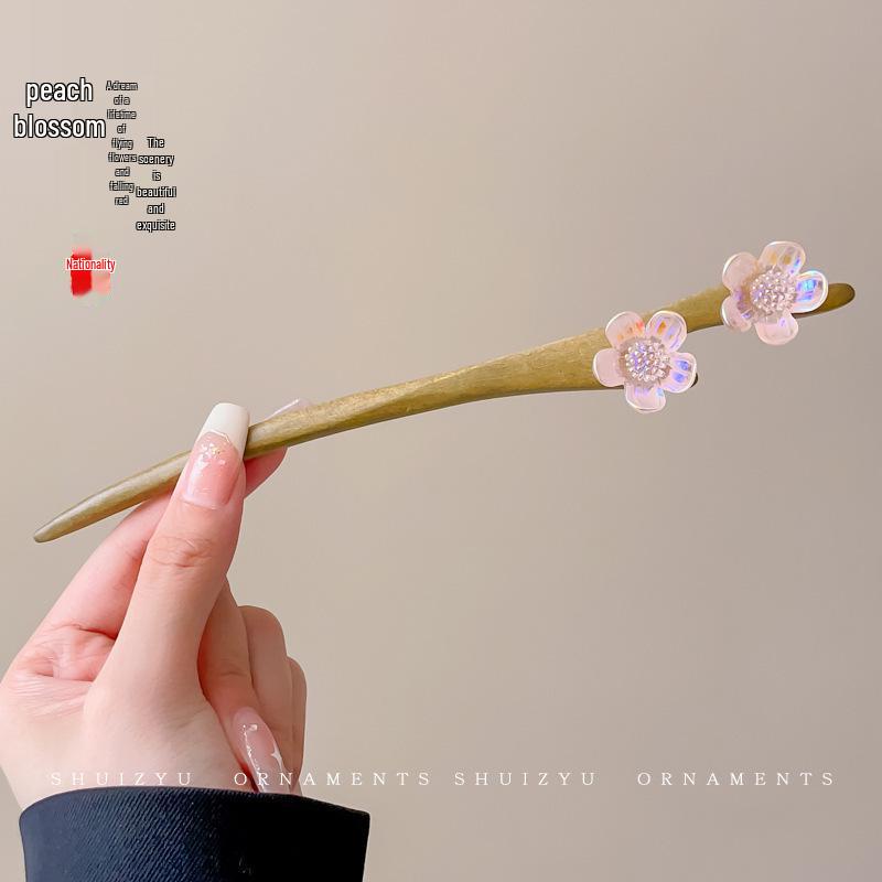 Elegante Hanfu-Blumenhaarnadel: High-End Quasten-Stufen-Schütteln für Hochsteckfrisur