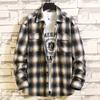 Cozy Up Spring New Trend Men's Loose Casual Plaid Shirts Jackets Vintage Casual Outdoor Double Pockets Designer Cargo Work Shirt