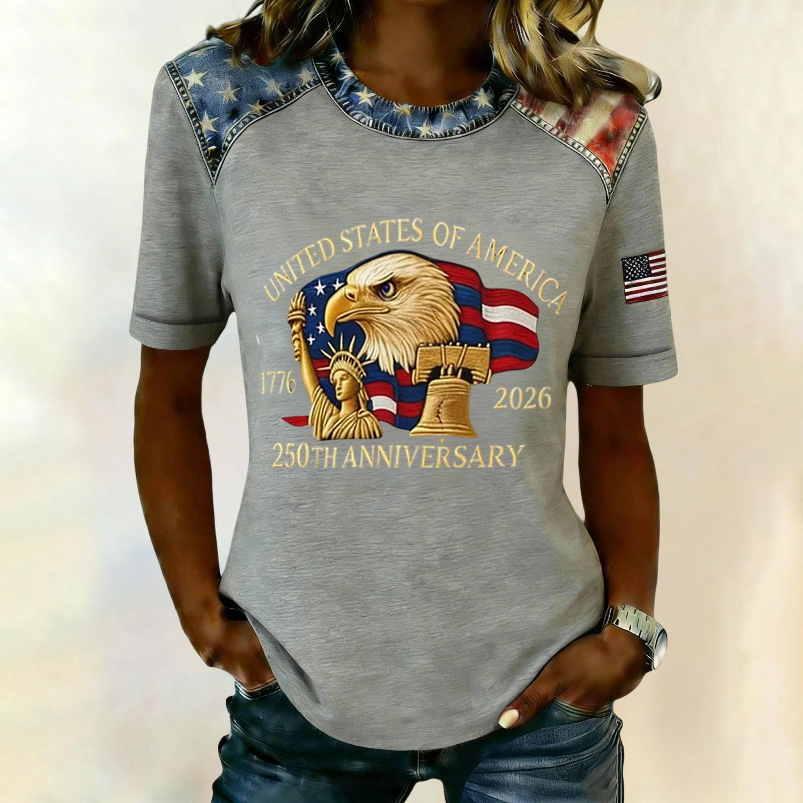 Women s Stylish Casual Letter-printed Blouse XXL