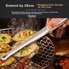 Weijian 3-Piece Stainless Steel Barbecue Tongs, Steak And Meat Scissors, Kitchen Food Equipment Set